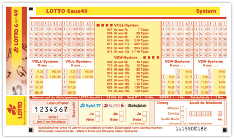 Lotto Systeem 7 Getallen